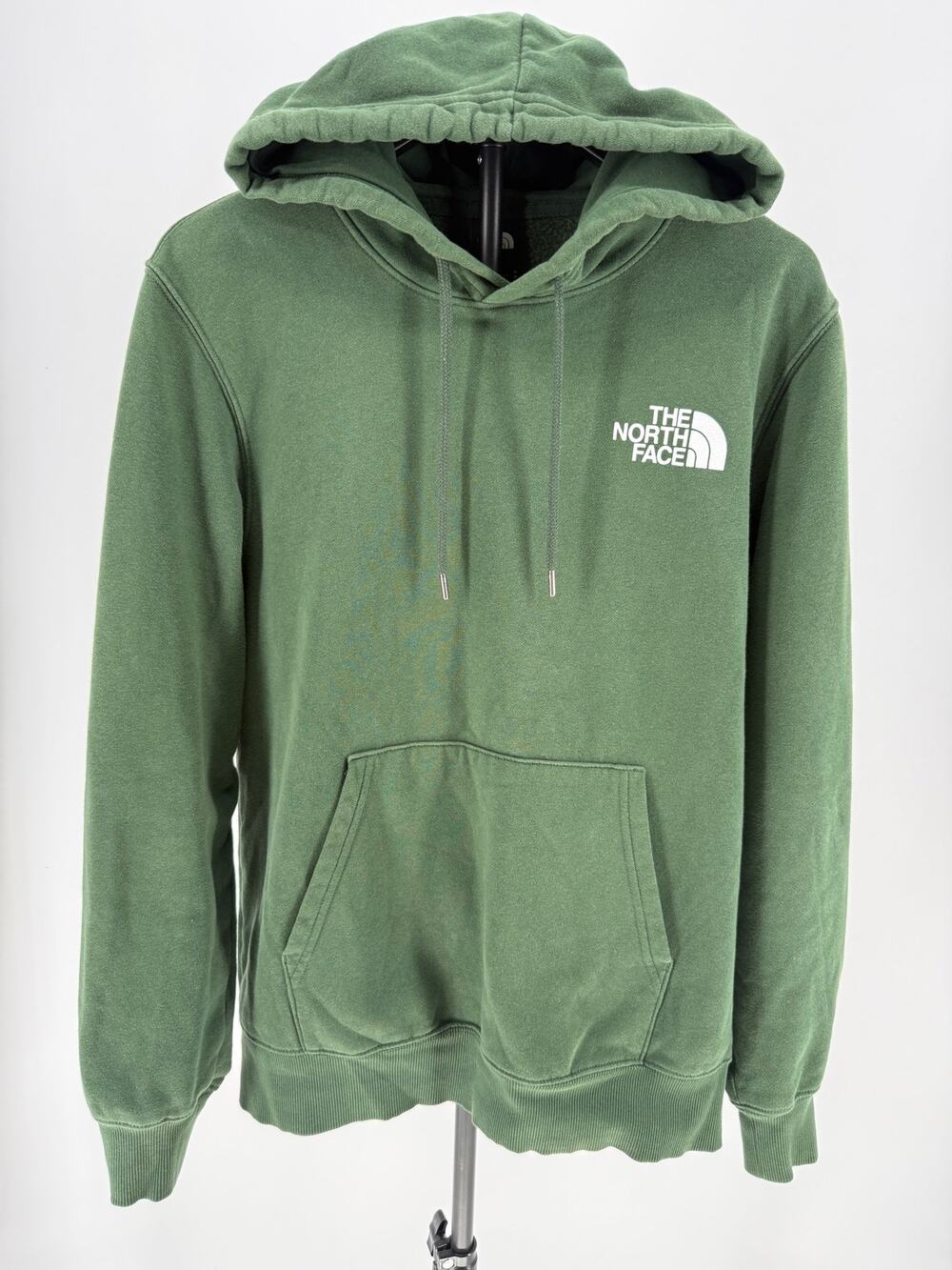 The North Face Hoodie Mens M Green Never Stop Exploring Mountain Graphic